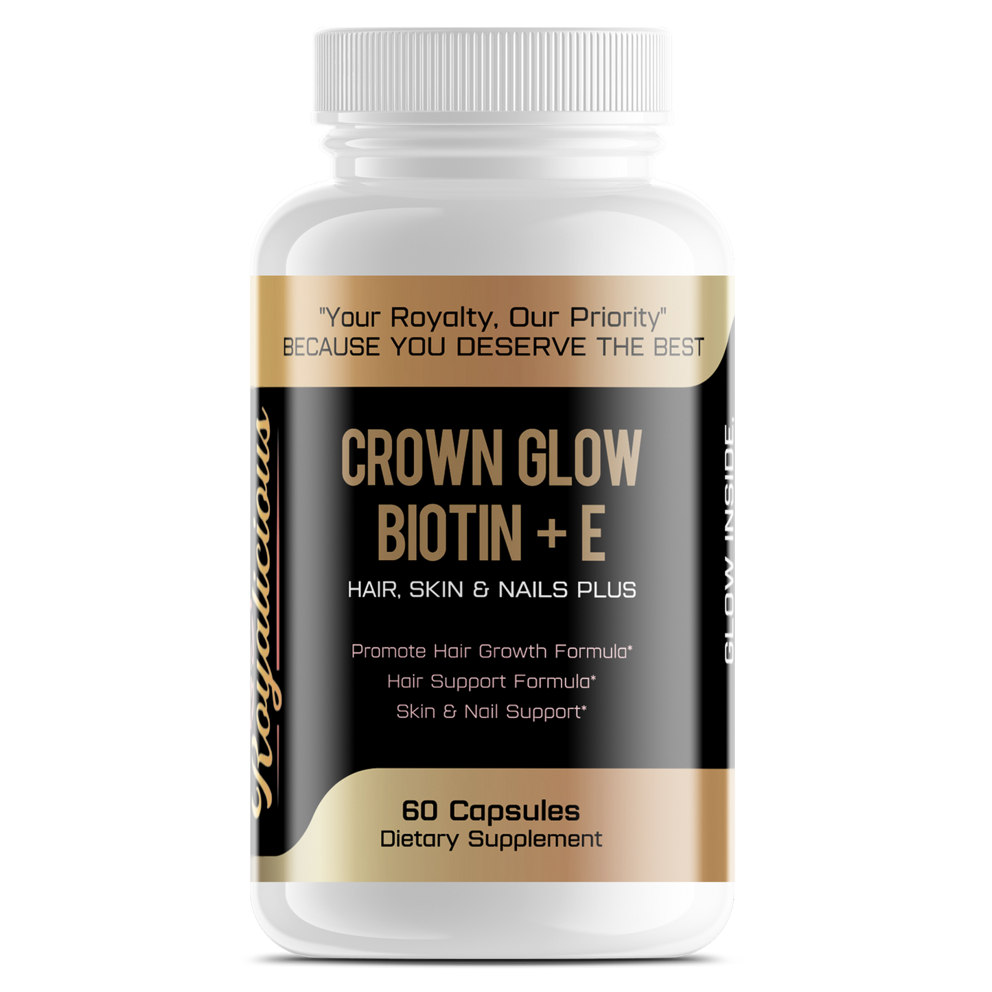 Crown Glow Biotin + E Capsules- Nourish your crown. Radiate your royalty