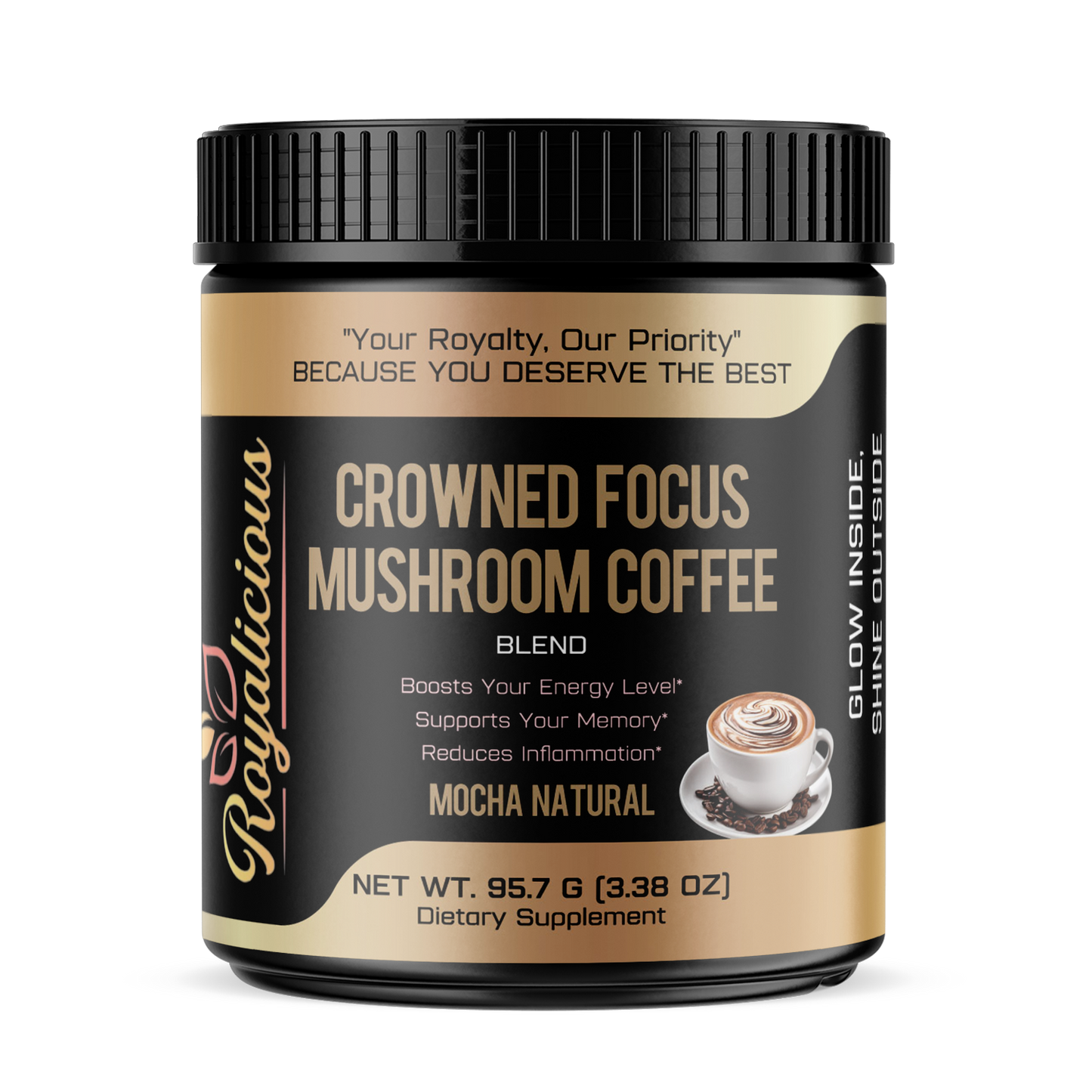Crowned Focus Mushroom Coffee- Awaken your crown. Focus without the crash.