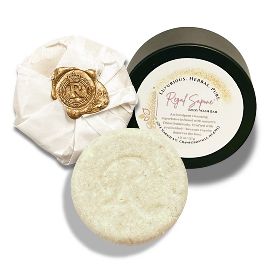 "Regal Sapone' Herbal Body Wash Bar pH-Balanced | Lye-Free | Handcrafted in Micro-Batches